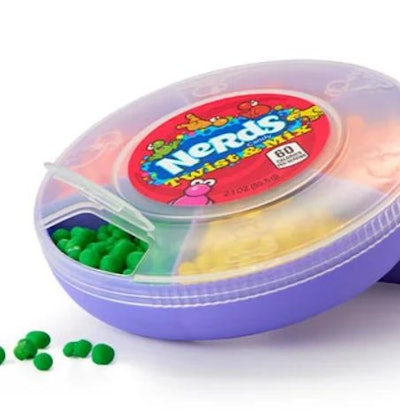 Ferrara Candy Company's Nerds Twist & Mix packaging.