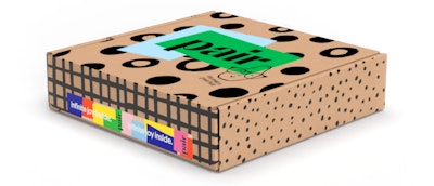 Pair is a D2C company, mailing its products in a shipper that also is decorated with the new branding.