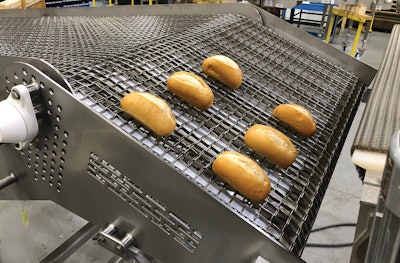 Pivoting Wire Mesh Bakery Dump By Multi Conveyor Hr