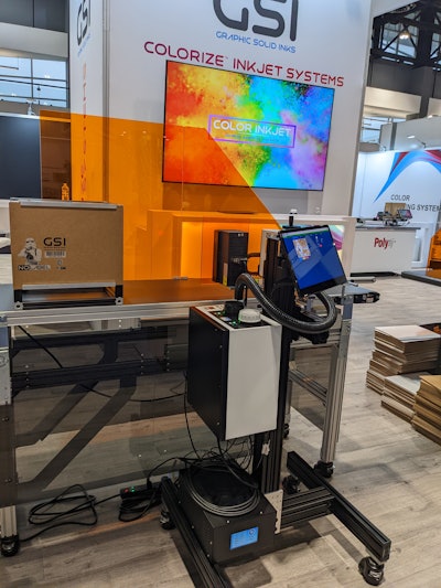 Launched at PACK EXPO Las Vegas last year, the GSI Colorize Inkjet System made its Chicago debut, and impressed cosmetics packaging expert David Hoenig.