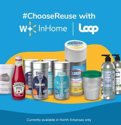 Walmart+ InHome uses Loop reusable packaging solutions.