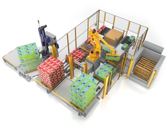 Two Line Robotic Palletizer 72ppi