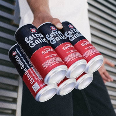 By removing paperboard from its packaging system, the company says it reduces each 6-pack's carbon footprint by 40%.