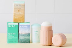 The colors and graphics chosen for Myro’s case and refill packs are all about conveying optimism.