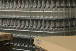 Britvic trial to remove plastic shrouds on drink pallets.