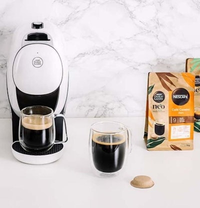 Nestlé's Neo coffee machine uses compostable pods.