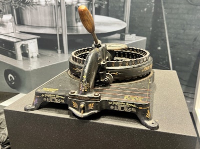 Diagraph circular stencil cutting machine.