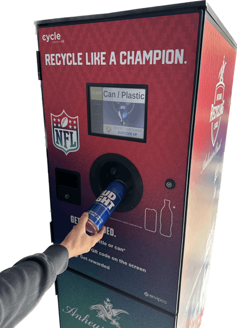 AnheuserBusch Places Gamified Reverse Vending Machines at the Super