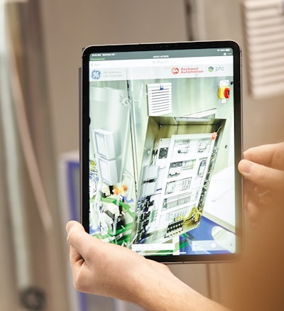 Rockwell Automation partnered with PTC and its Vuforia augmented reality to provide help to maintenance technicians.