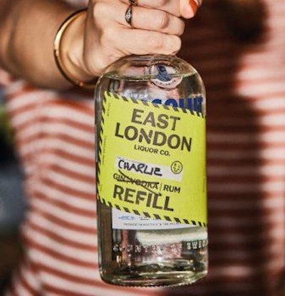 East London Liquor Company's Project Refill allows customers to refill empty 700ml bottles.