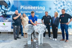 SEG’s new autonomous microfactory was unveiled at the grocer’s Jacksonville Distribution Center where a ribbon made of 200 pounds of ice was cut with a chainsaw by SEG’s Chief Merchandising Officer, Dewayne Rabon, joined by SEG and Relocalize leadership.