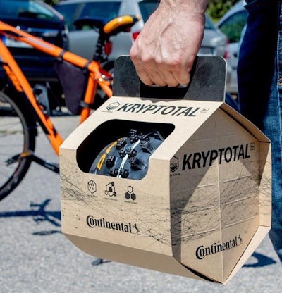 Continental will use an STI Group-designed board packaging solution for its mountain bike tires.