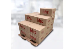 Securing pallets in end-of-line packaging.