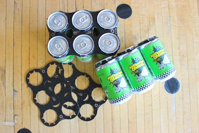 Beer lovers can look for all of Ska’s canned brand offerings to sport recyclable fiber collars applied by the CanCollar Corsair on shelves starting this month, in April.