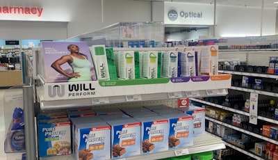 WILL PERFORM products on endcaps in Target, pictured Jan. 24, 2023.
