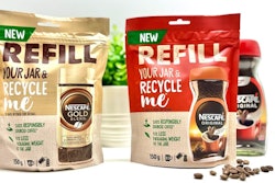 Nestlé U.K. is launching refill pouches for two of its instant coffee products.