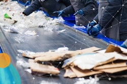Packaging waste sortation at a materials recovery facility (MRF).