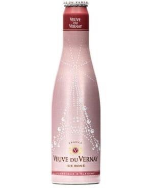 The new aluminum bottle for Veuve du Vernay Ice Rosé reportedly helps with durability and cooling.