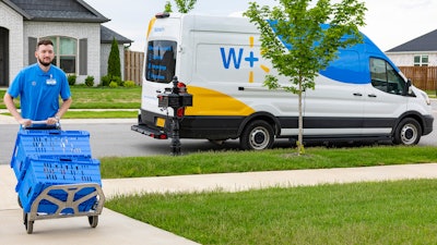 To ensure that items can more sustainably travel from stores to customers’ homes, the retailer combines multiple orders on single delivery routes and delivers them using electric vans.