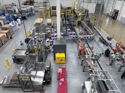 The new Diamond Shine Bullseye 2.5-gal automated packaging line is a key element of a recent move to a new manufacturing facility in Mentor, Ohio, all part of a 109,000 sq. ft., 20 million-dollar renovation project to accommodate increased production.