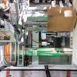 Cases are essentially formed from rollstock of contiguous corrugated, with four different fanfold widths being infed into the system.