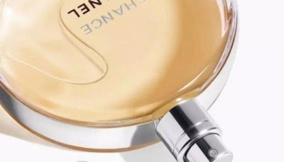 Chanel's new anodized aluminum fragrance decoration removes weight and supports recyclability.