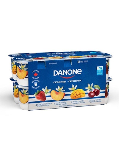 Danone's new recycling program transforms polystyrene yogurt cups into a high quality material for use in non-food applications.