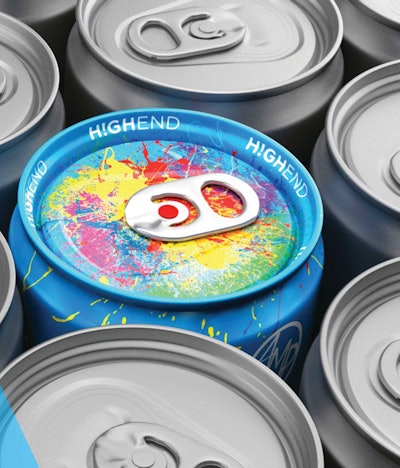 Ardagh Metal’s H!GHEND printing technique brings color to aluminum can lids.