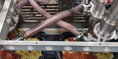 This photo shows the pumps in action at Artisan Chef.