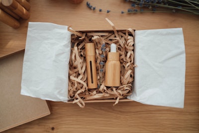 Sustainable packaging options for e-commerce brands include cellulose wadding and other recyclable materials.