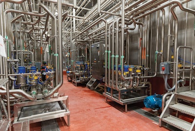 A reverse osmosis system installed for ingredient water is also used to supply feedwater to the steam boilers, reducing blowdown of chemically treated hot water.