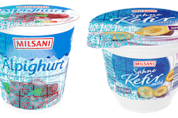 Milsani yogurt with digitally watermarked packaging.