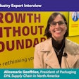 Alicemarie Geoffrion, President of Packaging, DHL Supply Chain in North America, at PACK EXPO Las Vegas 2023.