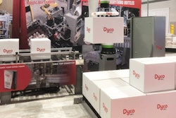 Dyco’s collaborative box palletizer, introduced at PACK EXPO Las Vegas, expands the company’s capabilities beyond plastic container handling.