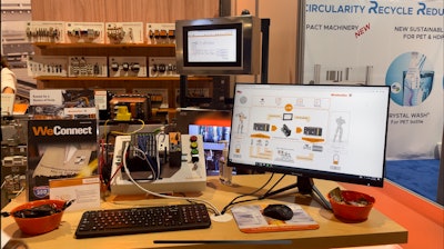 Weidmuller at PACK EXPO Las Vegas with its u-OS operating system for automation.