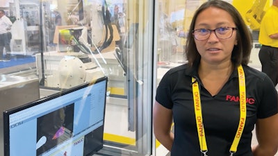 Fanuc's Jessica Juhasz at PACK EXPO Las Vegas 2023.