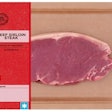 Sainsbury's new board-based steak trays reduce plastic by 70% compared to the previous pack.