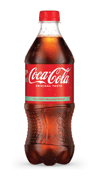 Coca-Cola's 100% rPET bottle is rolling out in new markets, including Chicago, Atlanta, and the Pacific Northwest.