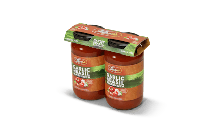 Salsa container is both rigid and flexible