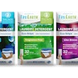 Tru Earth’s line of concentrated laundry detergent strips is packaged in plastic-free paperboard envelopes.