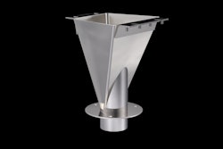 All-Fill’s Eccentric Funnel Design process results in customized rotary auger filler funnels with offset pipes that eliminate the bridging that can occur with free-flowing products.