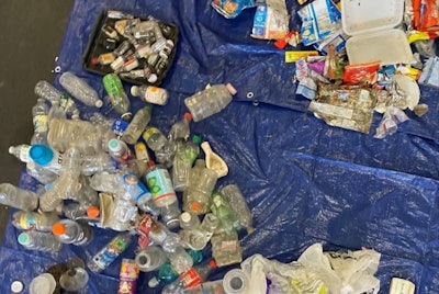 Plastic waste collected in April 2022 from the Erie Basin Marina in the City of Buffalo.