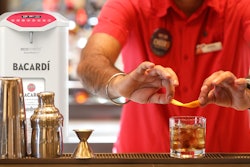 A bar or restaurant that serves a sufficient quantity of a certain spirit—say Smirnoff as a house vodka, or Bacardi Superior as a house rum—can simply swap out these large glass bottles into a dispensing device behind the bar, akin to a watercooler or beer tap.