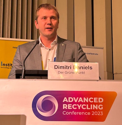 Dimitri Daniels, vice president Chemical Recycling and Upgrading for GreenDot