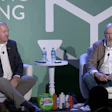 Jeff Snyder of Rumpke (left) and Mark Agerton of P&G (right) explain their unique value chain collaboration in ensuring P&G haircare products are not only technically recyclable, but likely to be recovered and returned to circulation.