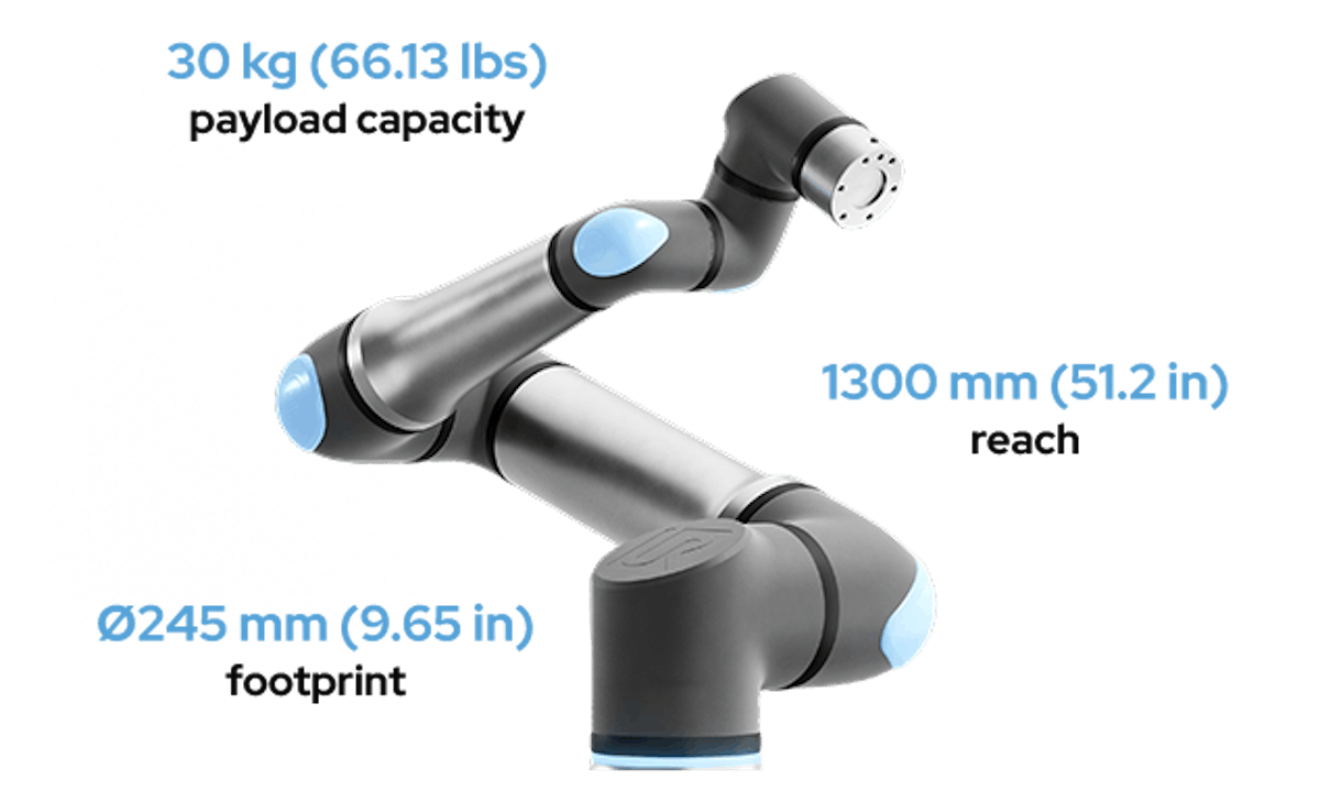 หุ่นยนต์ร่วมปฏิบัติงาน Universal Robot UR30 จาก: Universal Robots