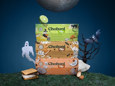 Chobani Halloween packaging graphics