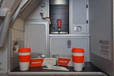 EasyJet aims to eliminate 10 million single-use items per year with its switch to reusable cups and cutlery.