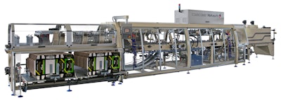 The Prasmatic TC 500 combined shrink-wrapper and case packer for medium to high-speed productions.