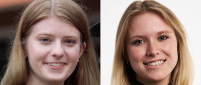 Leah Severance (left) is the Packaging World Outstanding Packaging Science Senior, and Sarah Lynskey (right) becomes the Robert Testin Outstanding Senior in Packaging Science winner, both for fall 2023.